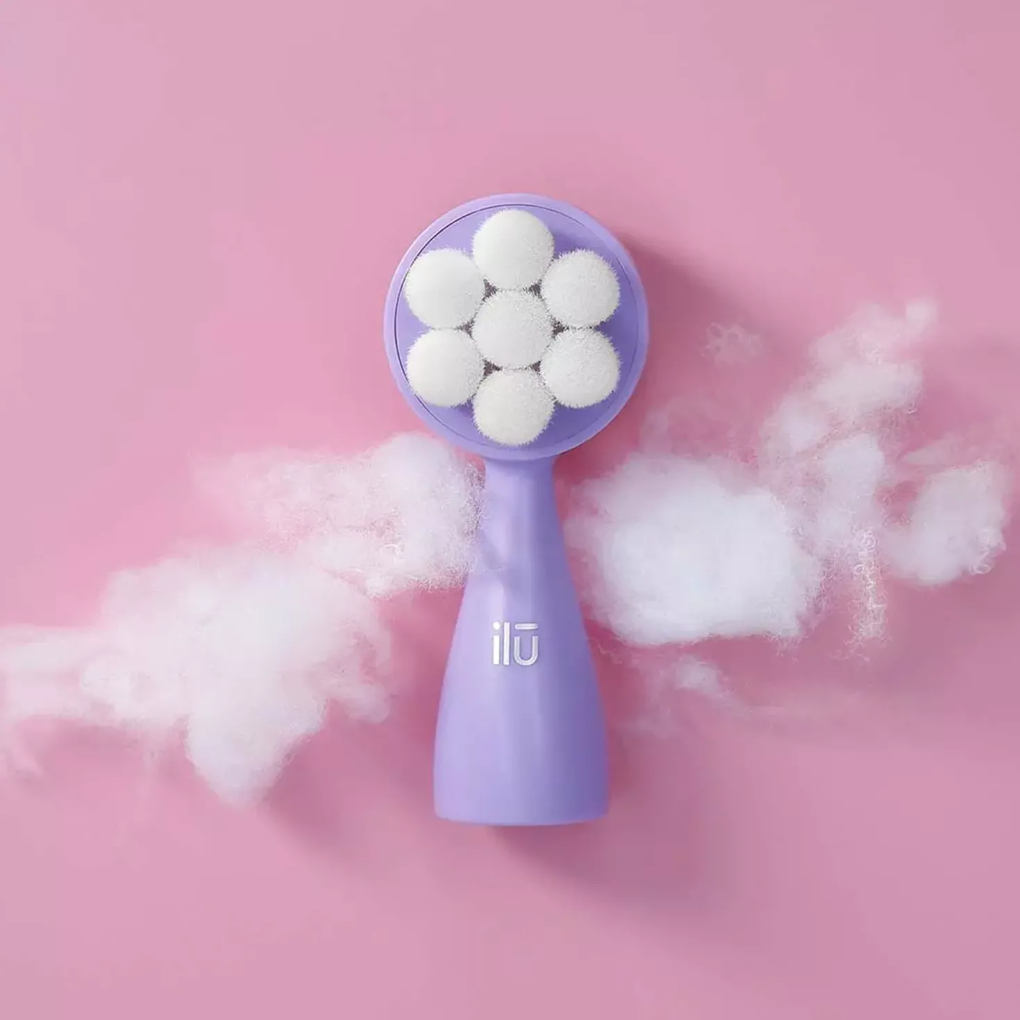 ilū Spa & Skincare Face Cleansing Brush Purple