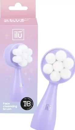ilū Spa & Skincare Face Cleansing Brush Purple