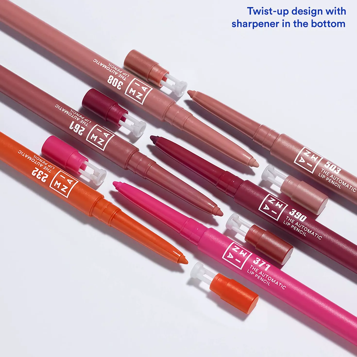 3INA The Automatic Lip Pencil 250 Dark Pink Red