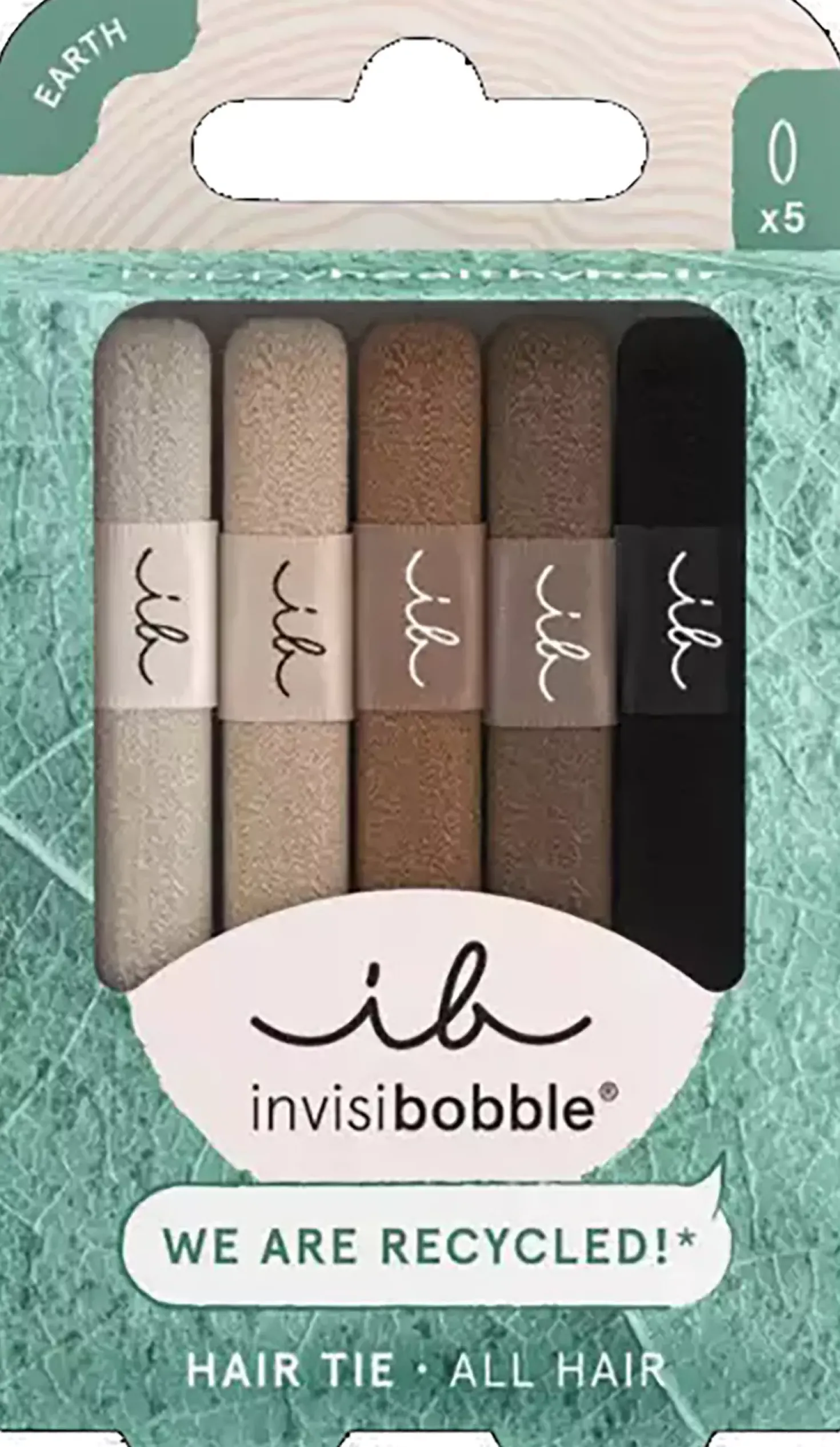 InvisibobbleEarth Hair Tie 5 pcs Black