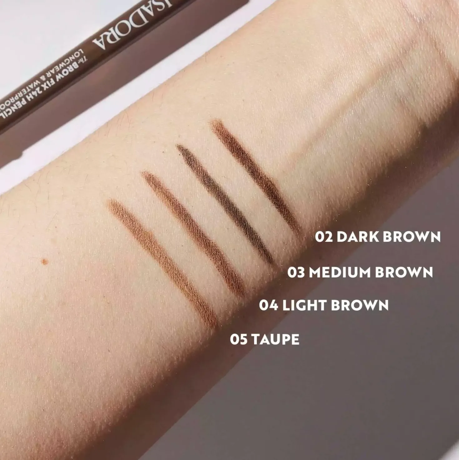 IsaDora The Brow Fix 24H Pencil Longwear & Waterproof 04 Light Brown