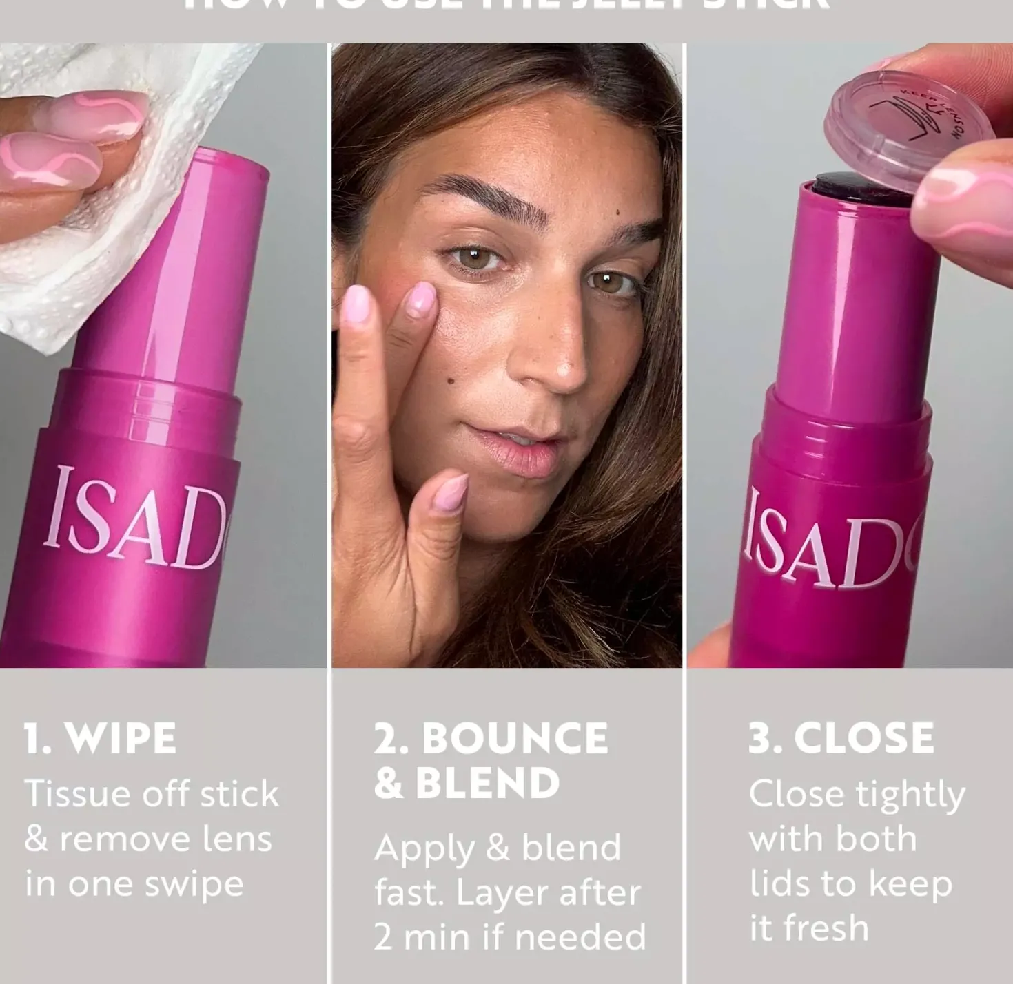 IsaDora The Lip & Cheek Tint Cooling Jelly Stick 10 Coral Rouge