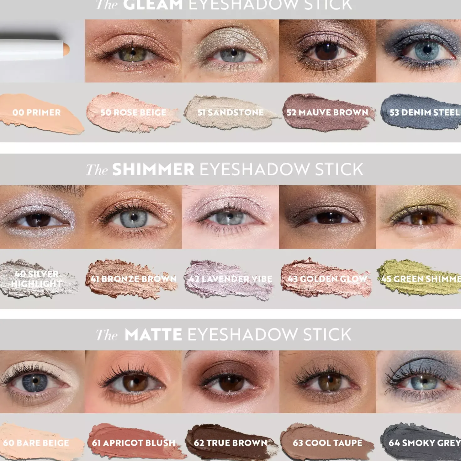 IsaDora The Shimmer Eyeshadow Stick Longwear & Water-Resistant 41 Bronze Brown