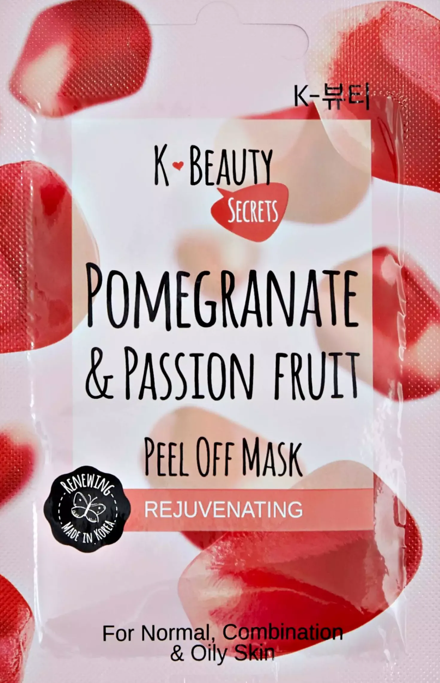 K-Beauty Secrets Pomegranate & Passion Fruit Peel Off Mask 15 g
