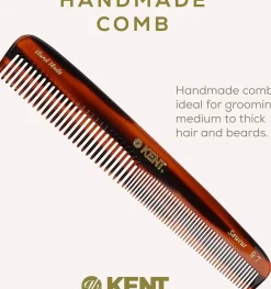 Kent Brushes Handmade Large Dressing Table Comb Fine/Coarse