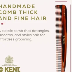 Kent Brushes Handmade Large Dressing Table Comb Fine/Coarse
