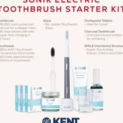 Kent BrushesKent Oral Care SONIK Electric Toothbrush Starter Kit in Graphite