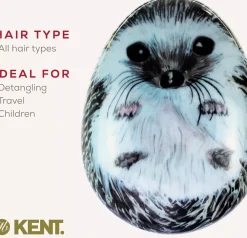 Kent Brushes Pebble Hedgehog Detangling Brush