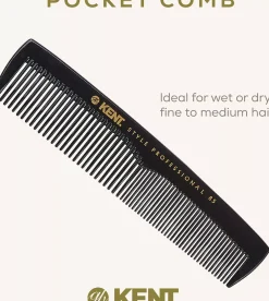 Kent Brushes Style Professional Pocket Styling Comb