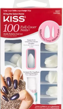 Kiss Full Cover Nails Long Stiletto