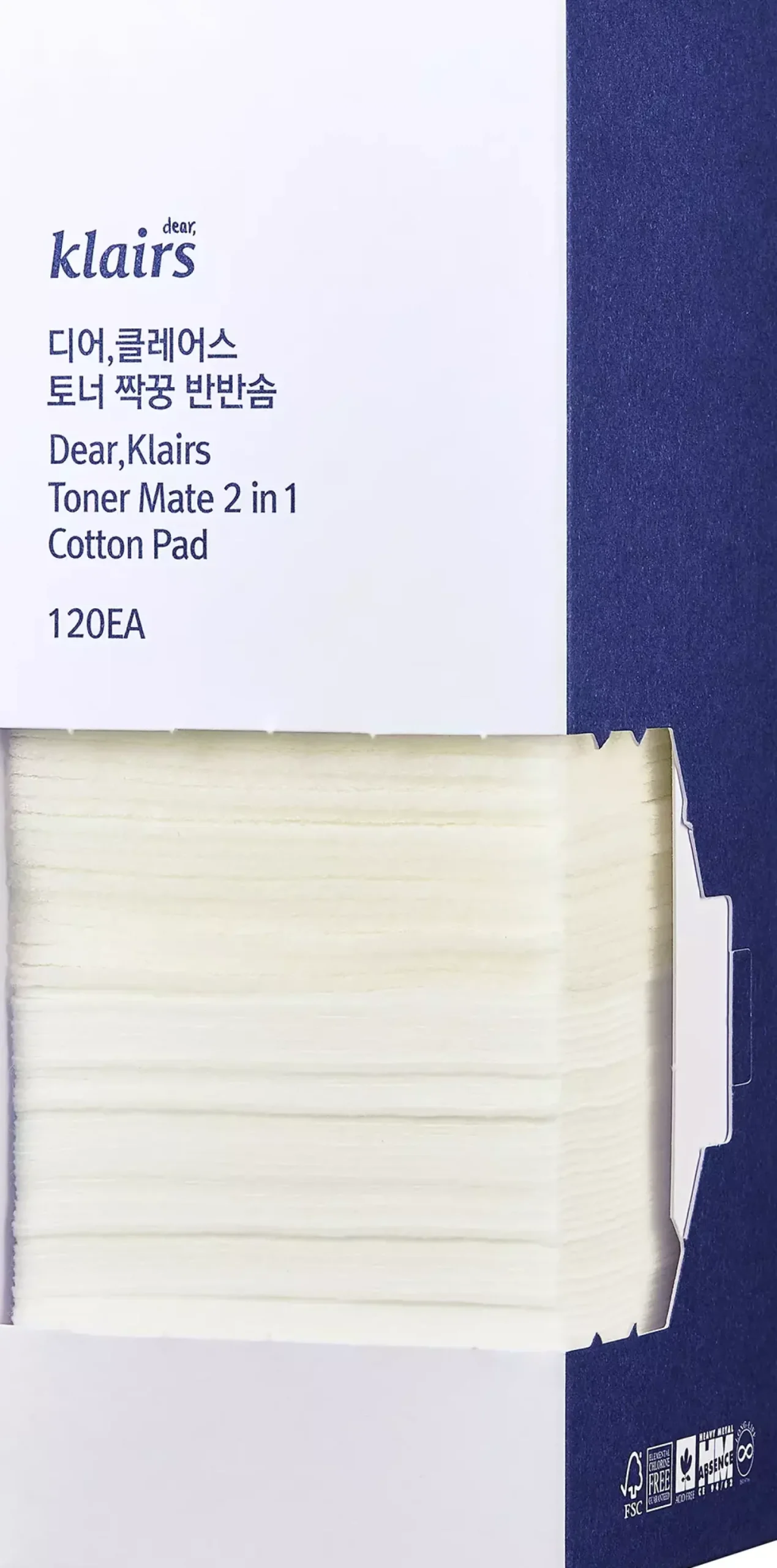 KlairsSupple Preparation Toner Mate 2 in 1 Cotton Pad