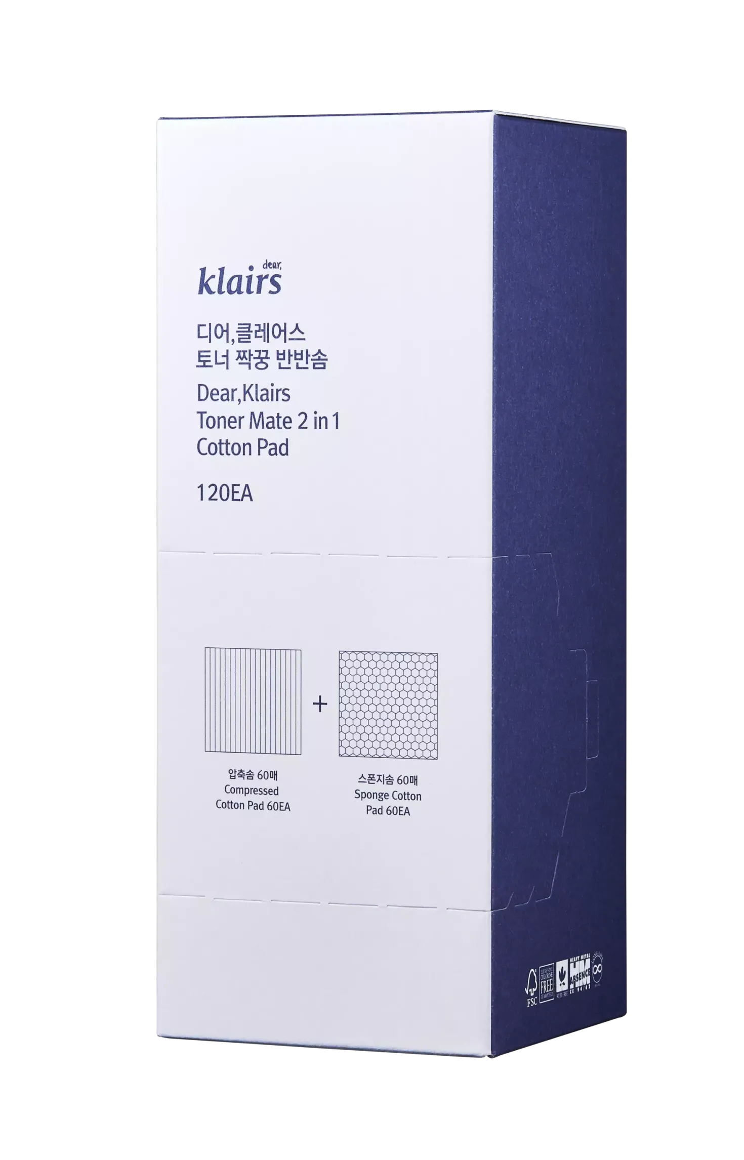 KlairsSupple Preparation Toner Mate 2 in 1 Cotton Pad