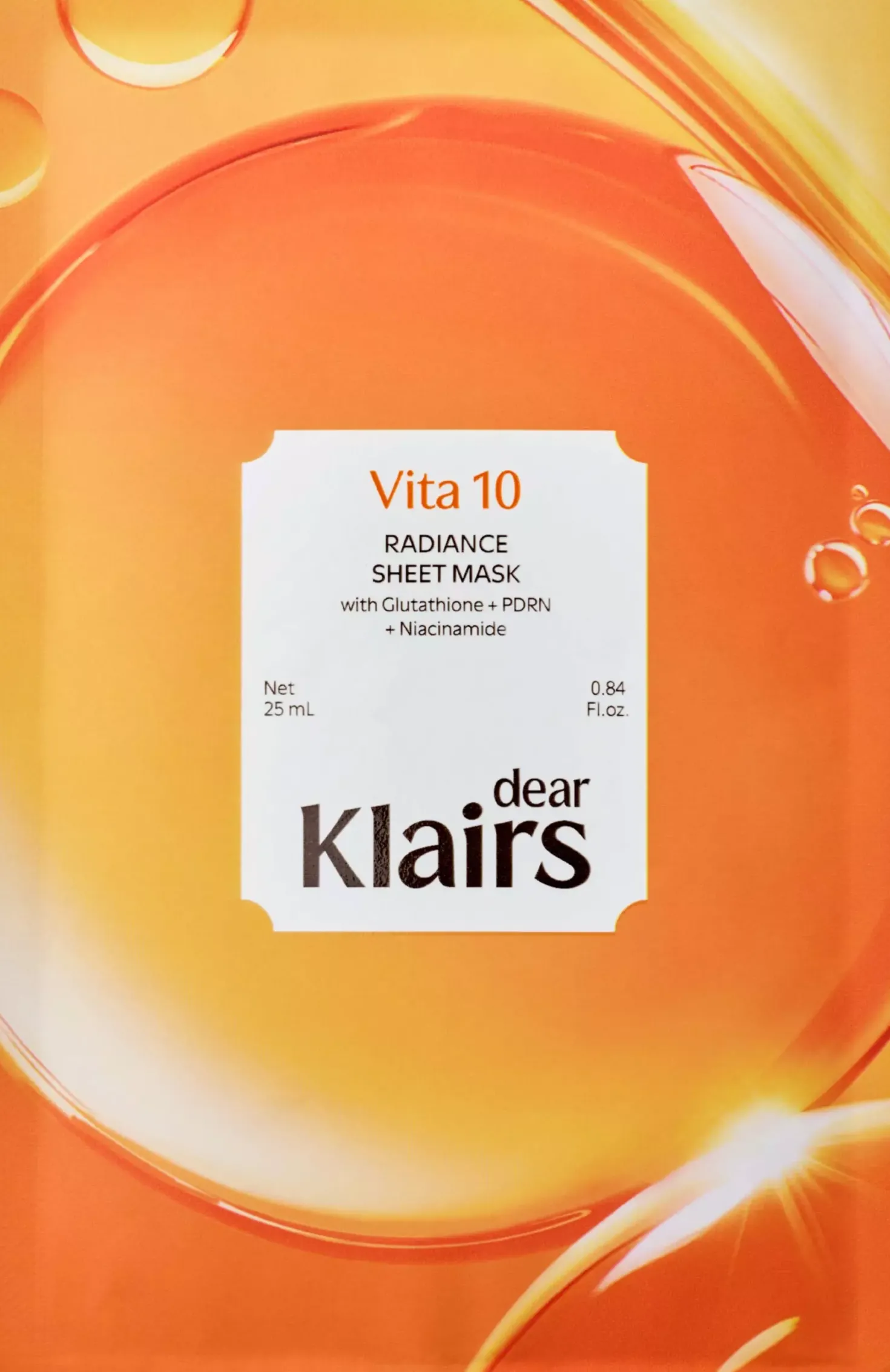 Klairs Vita 10 Radiance Sheet Mask 25 ml