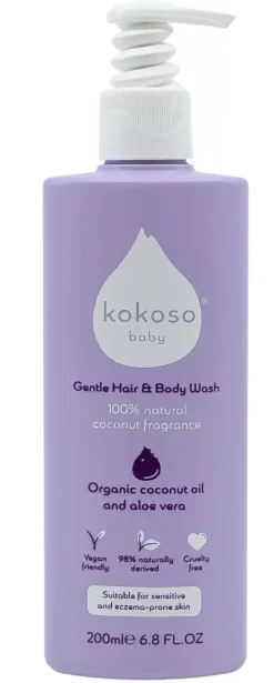 Kokoso Baby Gentle Hair & Body Wash 200 ml