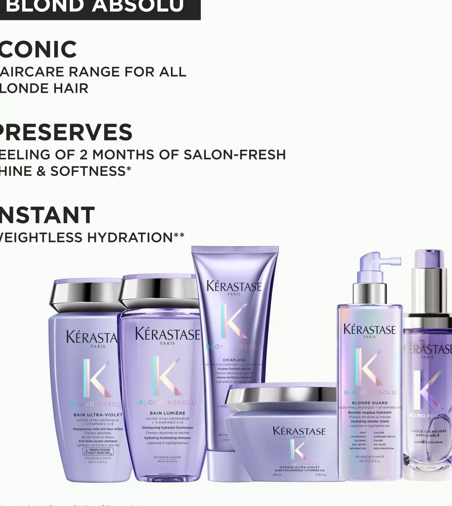 KérastaseBlond Absolu Bain Ultra-Violet Shampoo for lightened, cool blonde or grey hair 250 ml