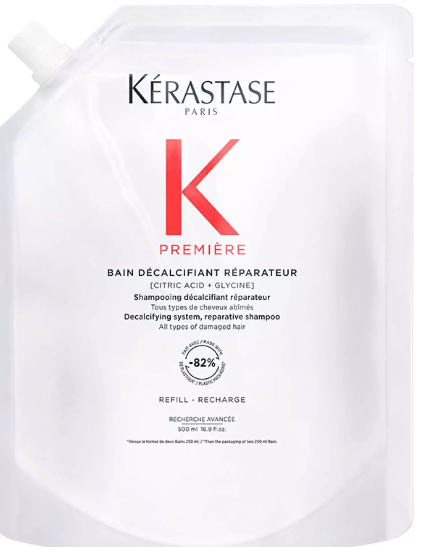 KérastasePremière Première Bain Décalcifiant Rénovateur Shampoo Refill 500 ml
