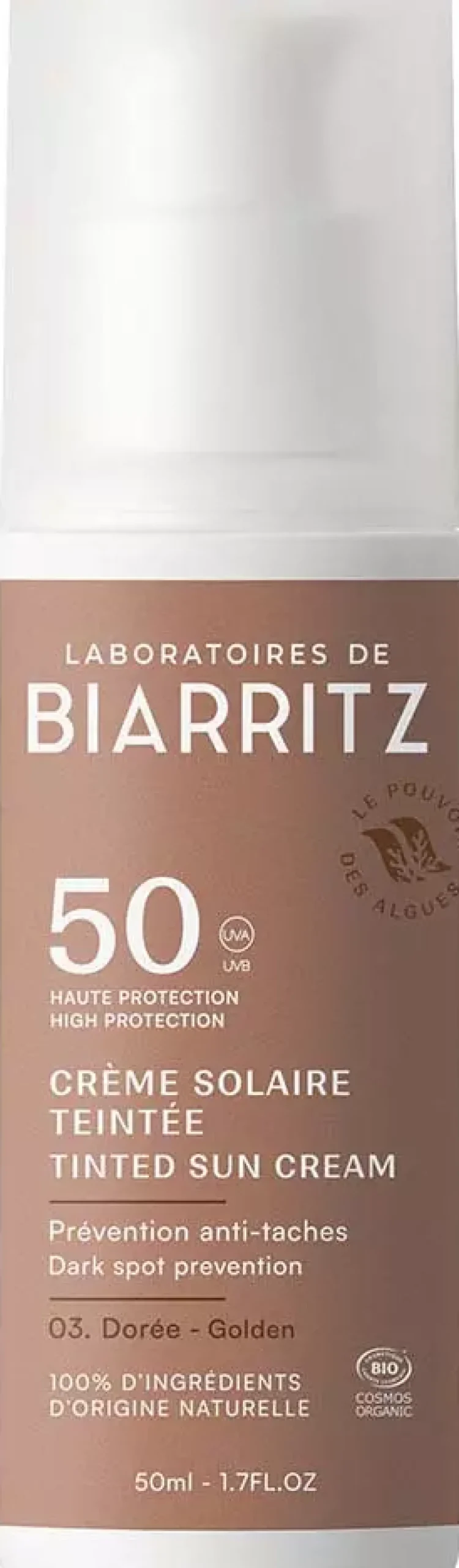 Laboratoires de BiarritzDERMO Suncare Tinted Face Sunscreen SPF50 Golden 50 ml