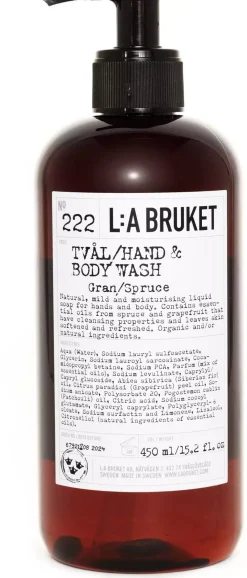 L:a Bruket Hand & Body Wash 222 Spruce 240 ml