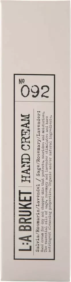 L:a Bruket 092 Handcrème Sage/Rosmary/Lavender CosN 70 ml