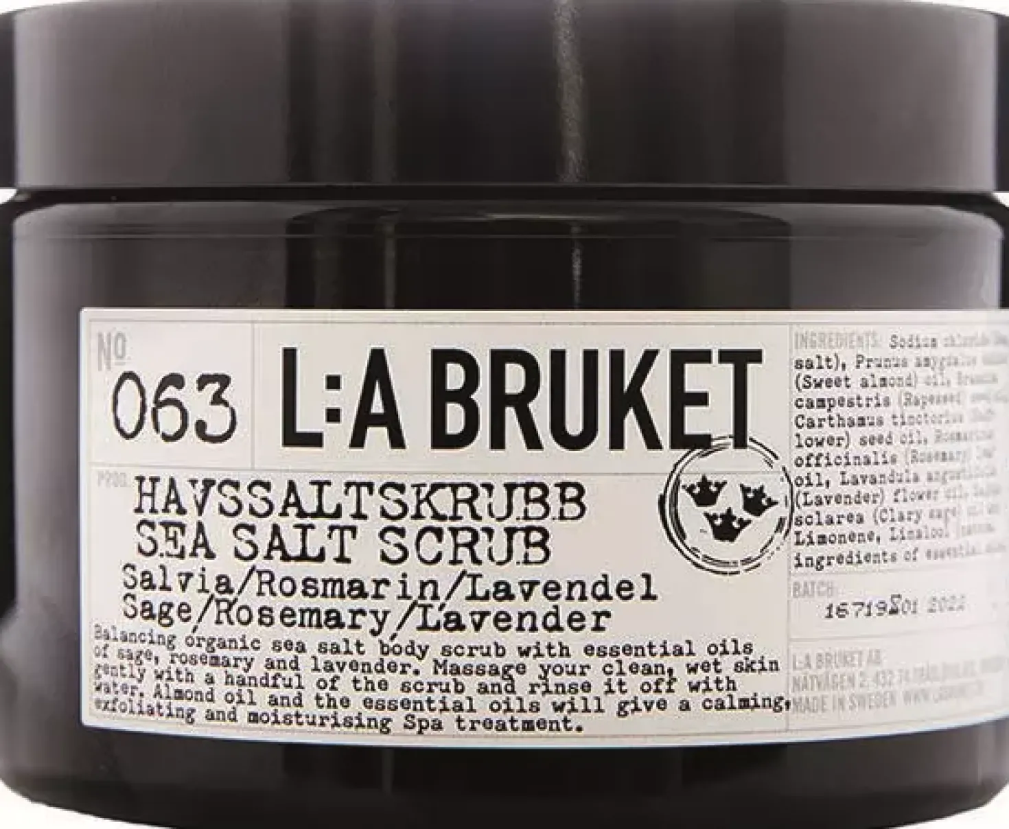 L:a Bruket 063 Sea Salt Scrub Sage/Rosemary/Lavender 420 g