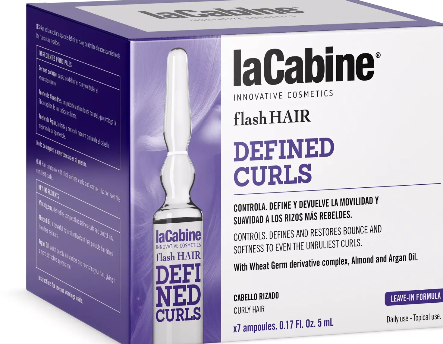 laCabineFlash Hair Defined Curls Ampoule 7 x 5 ml
