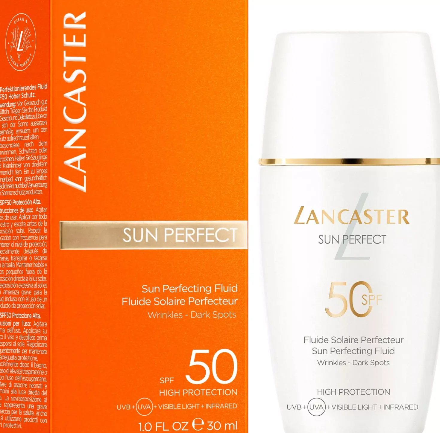 Lancaster Sun Perfect Face Tinted Fluid SPF50 High Protection