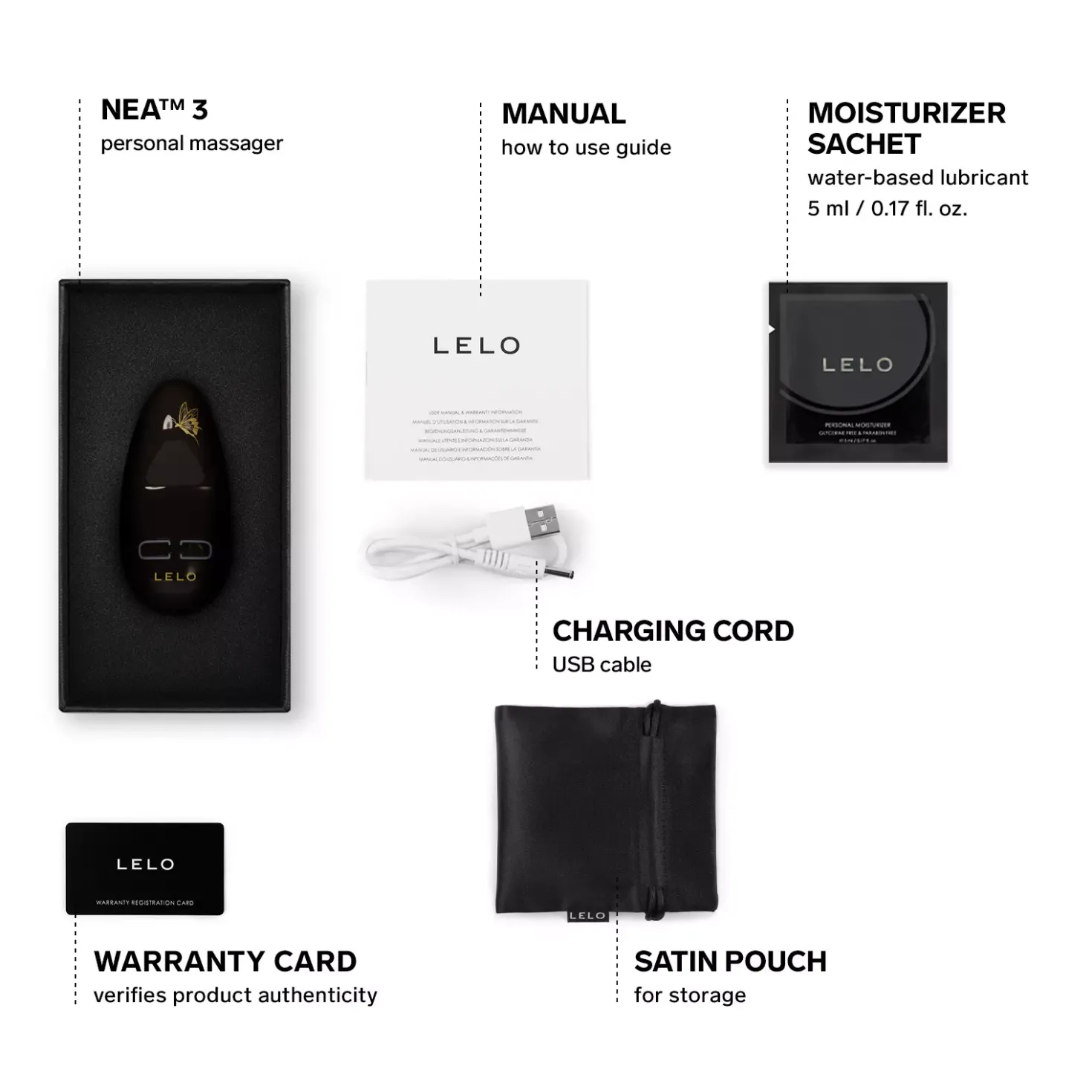 LELO NEA™ 3 Pitch Black