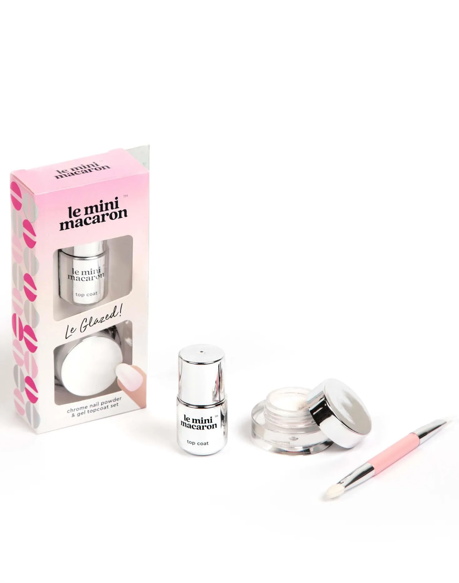 Le Mini Macaron Chrome Powder Set Le Glazed