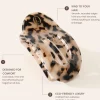Lenoites Eco-Friendly Flat Hair Clip Bronze Leopard