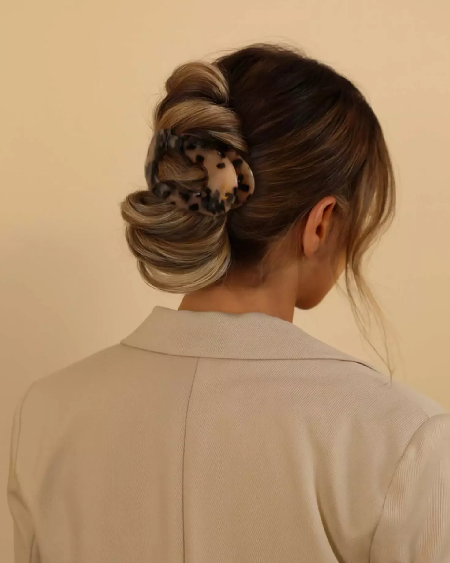 Lenoites Eco-Friendly Flat Hair Clip Bronze Leopard