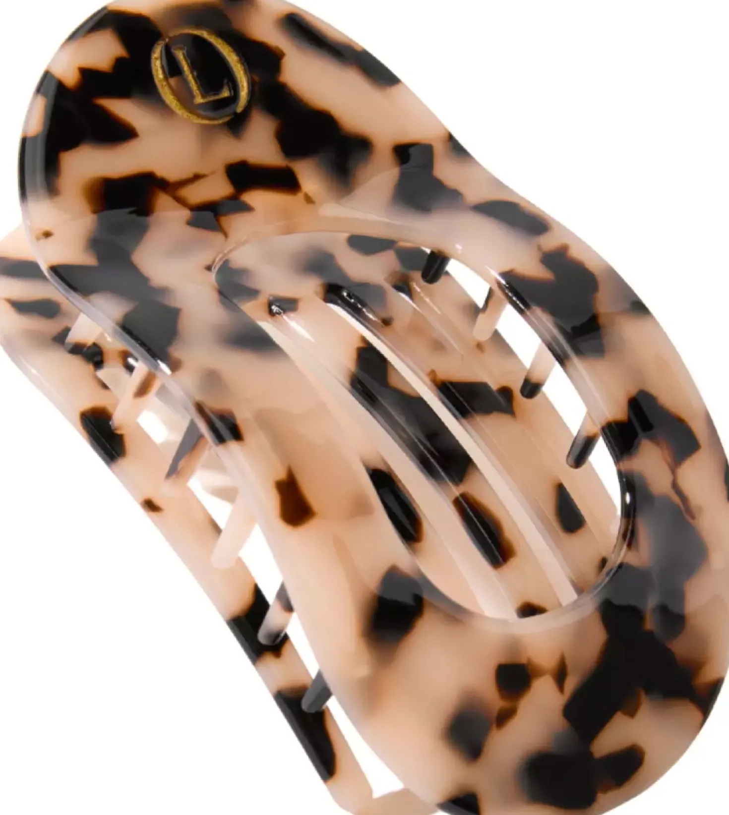 Lenoites Eco-Friendly Flat Hair Clip Bronze Leopard