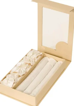 Lenoites Heatless Curling Rods with Caps 3-Pack Set Golden Sand