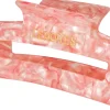 Lenoites Premium Eco-Friendly Hair Claw Pearly White