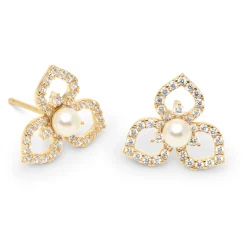 Lily and Rose Elise Earrings Ivory pearl gold