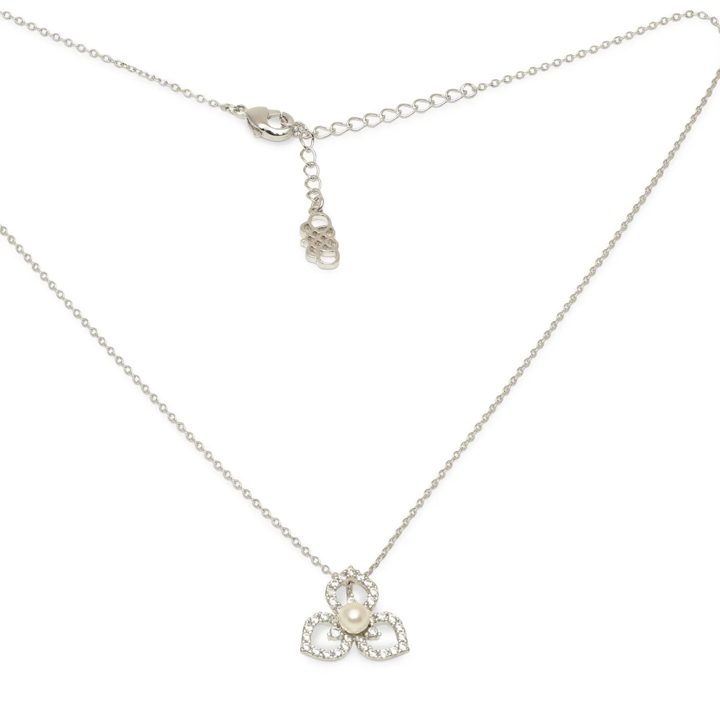 Lily and Rose Elise Necklace Ivory pearl silver