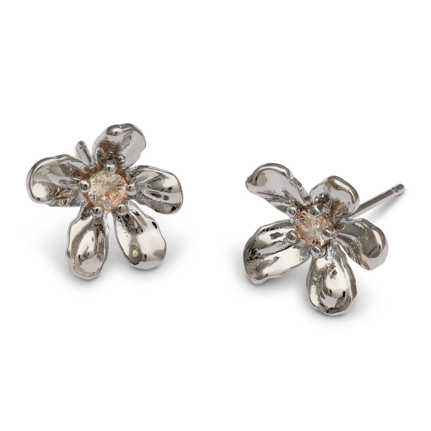 Lily and Rose Petite Eponine Stud Earrings Silver
