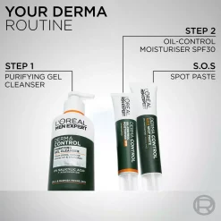 Loreal ParisMen Expert Derma Control Oil-Control Moisturiser SPF30 40 ml