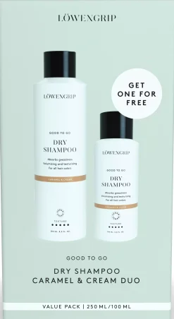 Löwengrip Good To Go-Dry Shampoo Caramel & Cream Duo Value Pack 350 stk