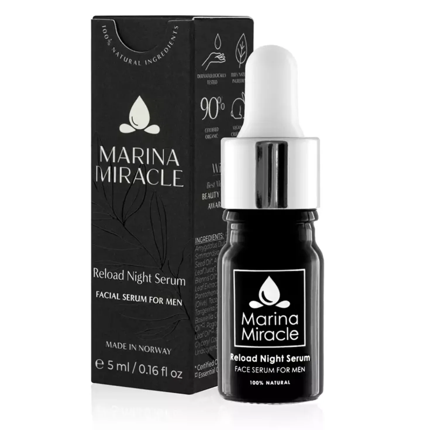 Marina Miracle Reload Night Serum Men -Travel size 5 ml