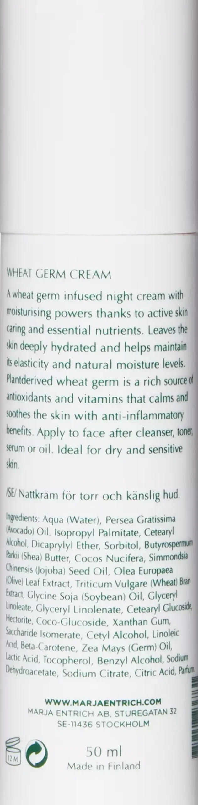 Marja Entrich Wheat Germ Cream 50 ml