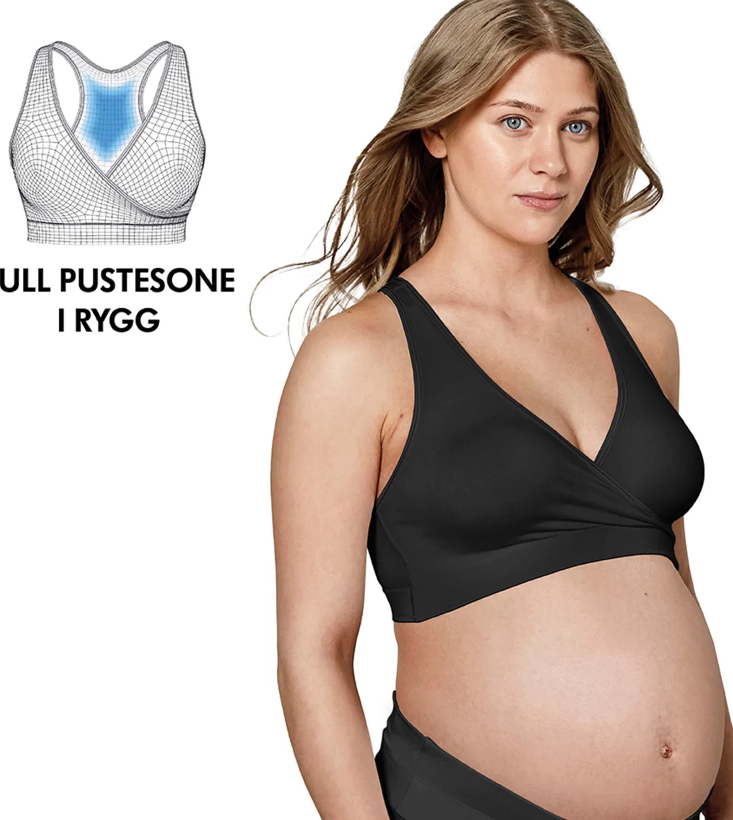 Medela Keep Cool natt-BH,Svart L L