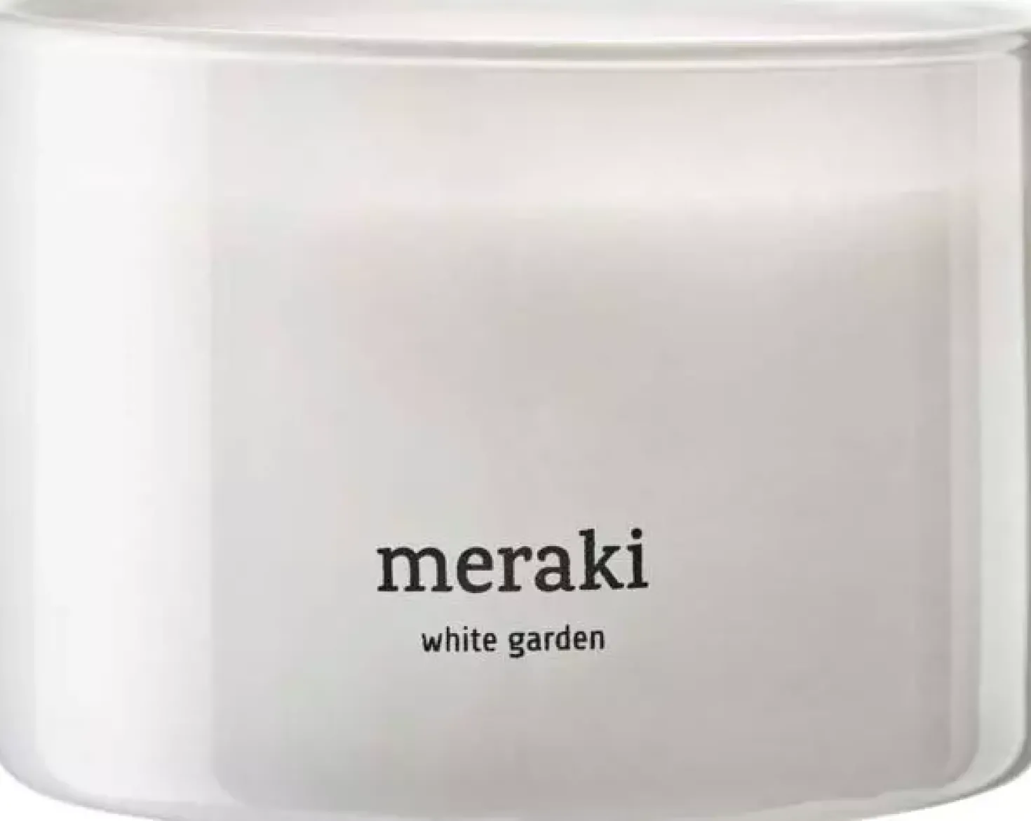 MerakiWhite Garden Scented Candle Large