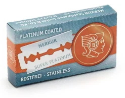 Merkur Solingen Double Edge Razor Blades Super Platinum Stainless x10