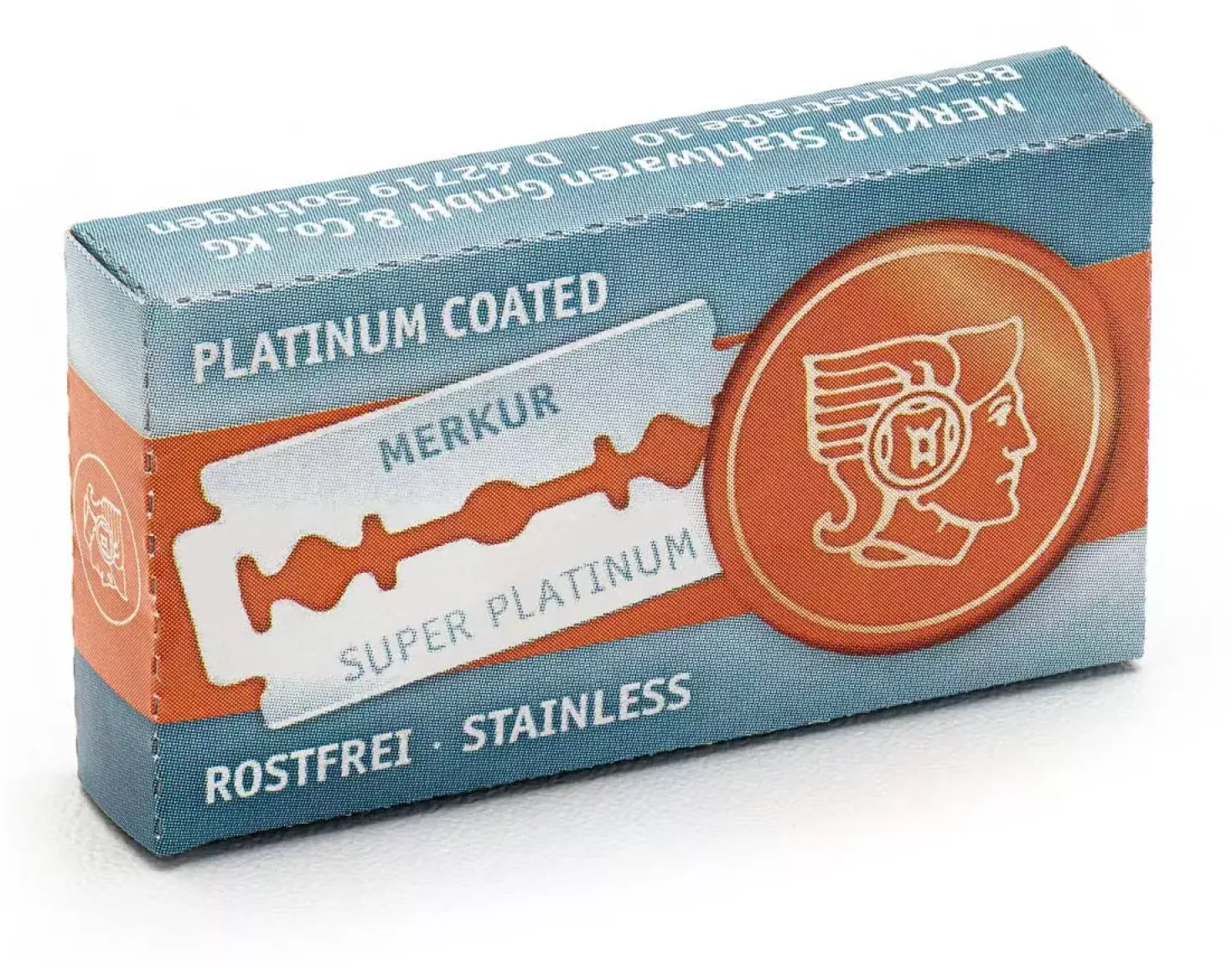 Merkur Solingen Double Edge Razor Blades Super Platinum Stainless x10