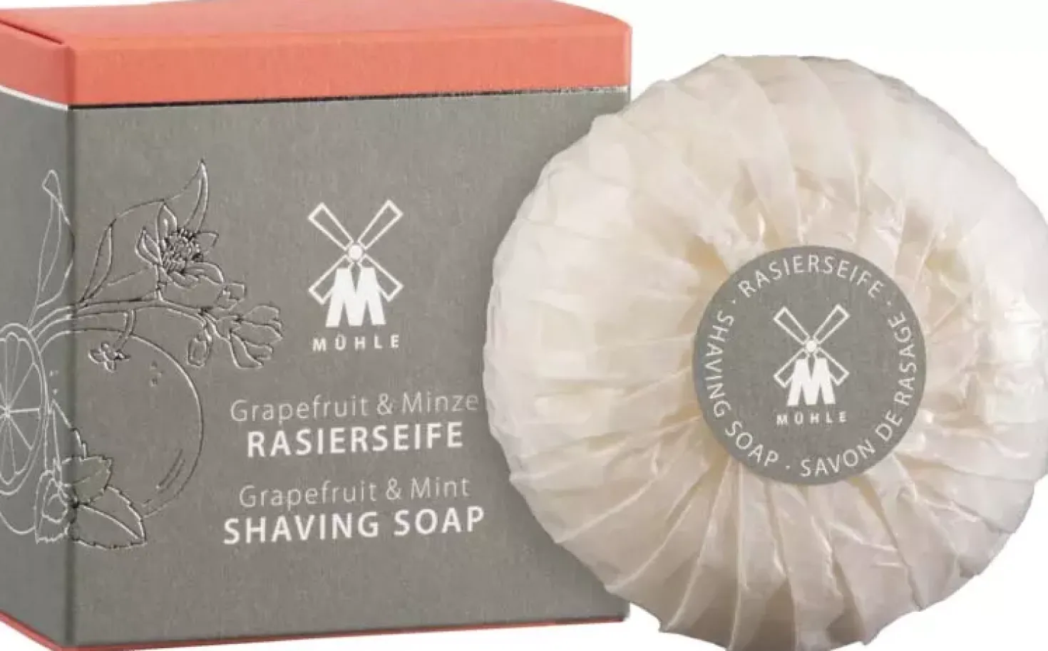 Mühle Grapefruit and Mint Shaving Soap 65 g