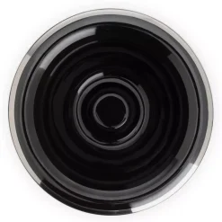 Mühle Porcelain Shaving Bowl Platinum Rim Black