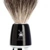 Mühle Rytmo Shaving Brush High-Grade Resin Black Pure Badger