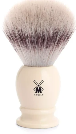 Mühle Syntetisk Barberkost Classic Resin Ivory Silvertip Fibre-L