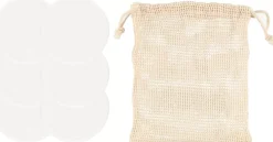 Mineas Bamboo Face Pads White 6 pcs