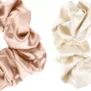 Mineas Scrunchie satin 2 pcs Cream/beige